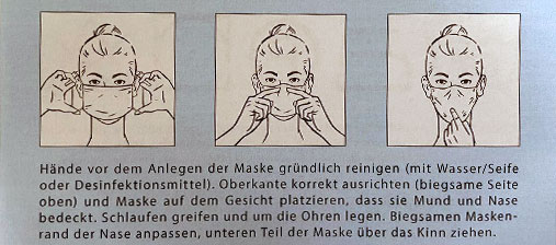 Nutzungs- und Pflegehinweise für die euroFEN-Masken